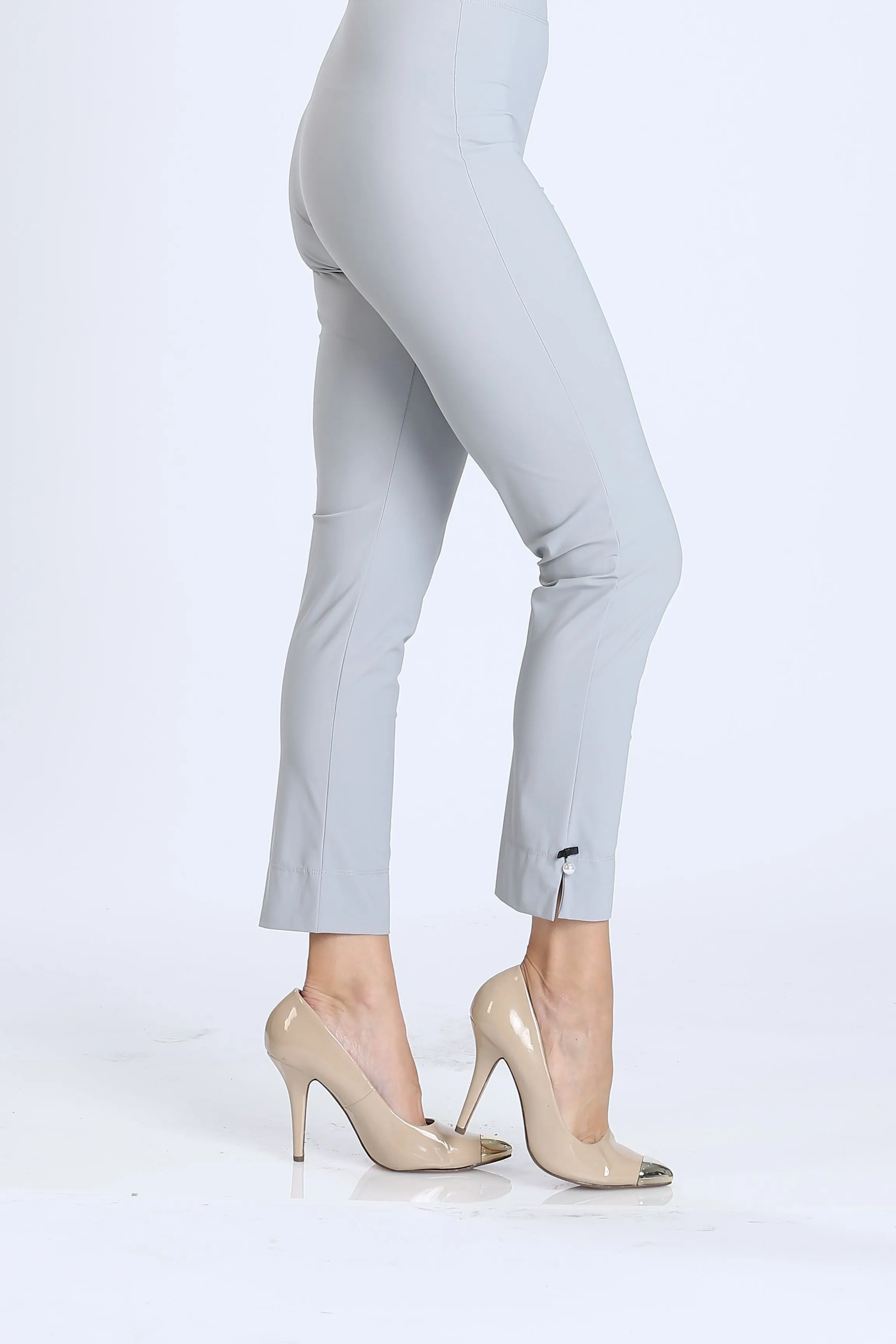 Pearl Detail Ankle Pants