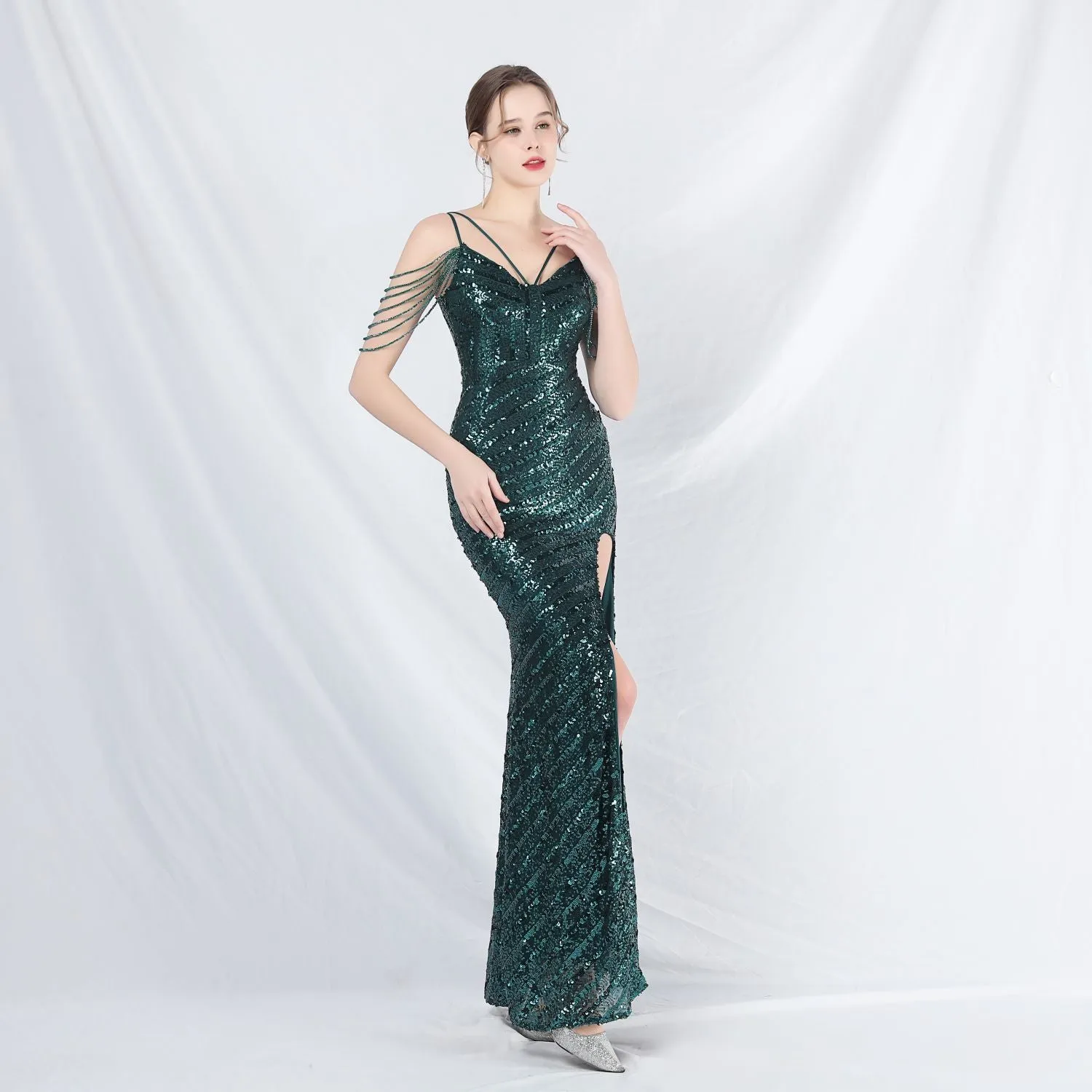 Phaedra-31825-Long Halter Formal Dress