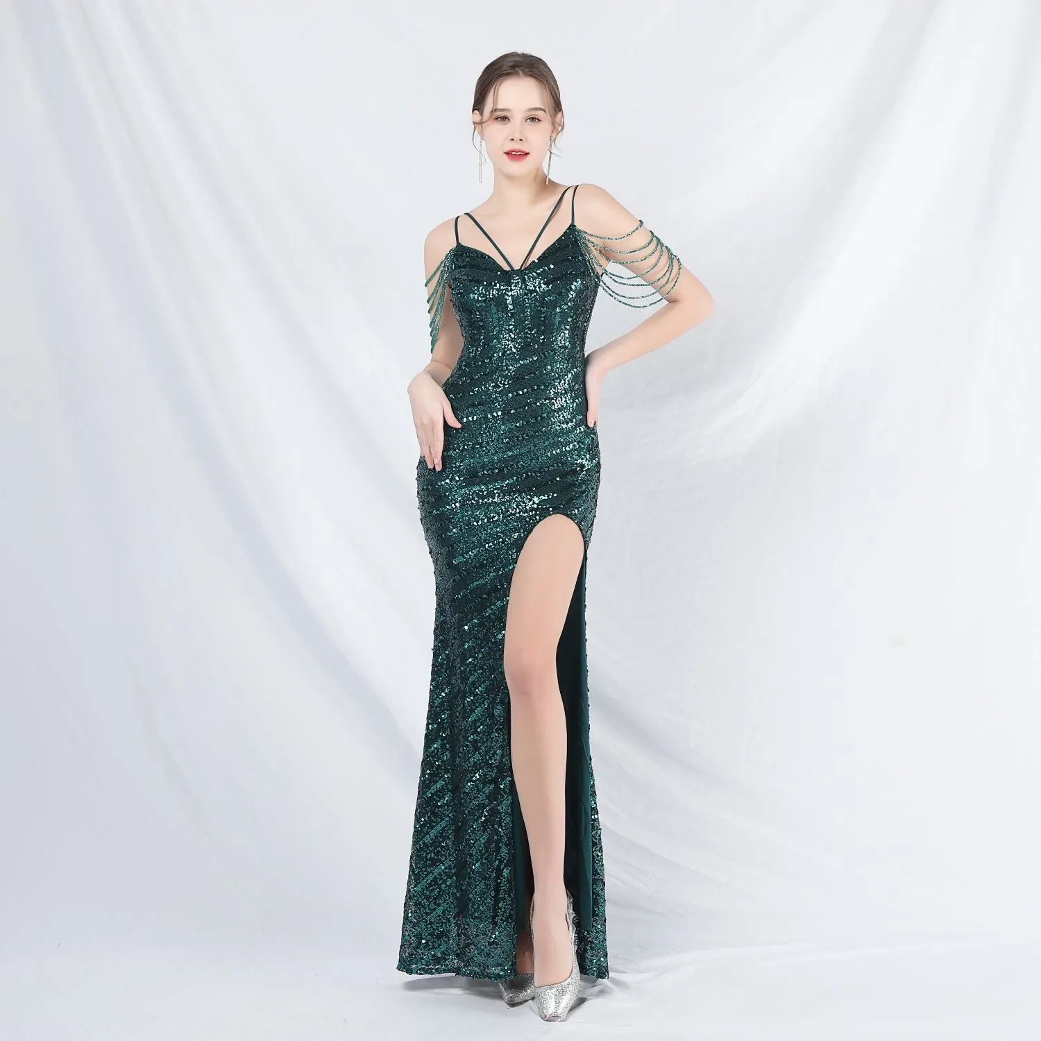 Phaedra-31825-Long Halter Formal Dress