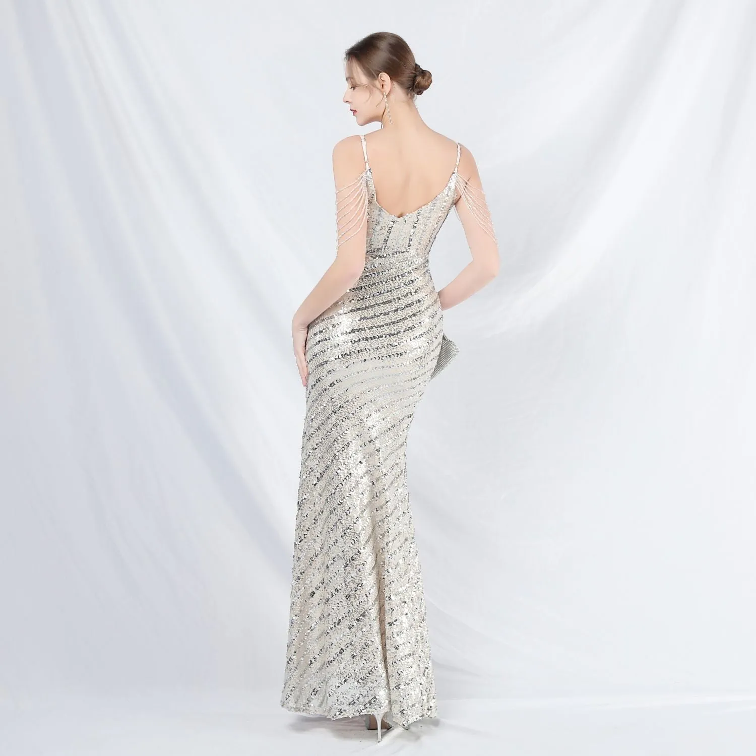 Phaedra-31825-Long Halter Formal Dress