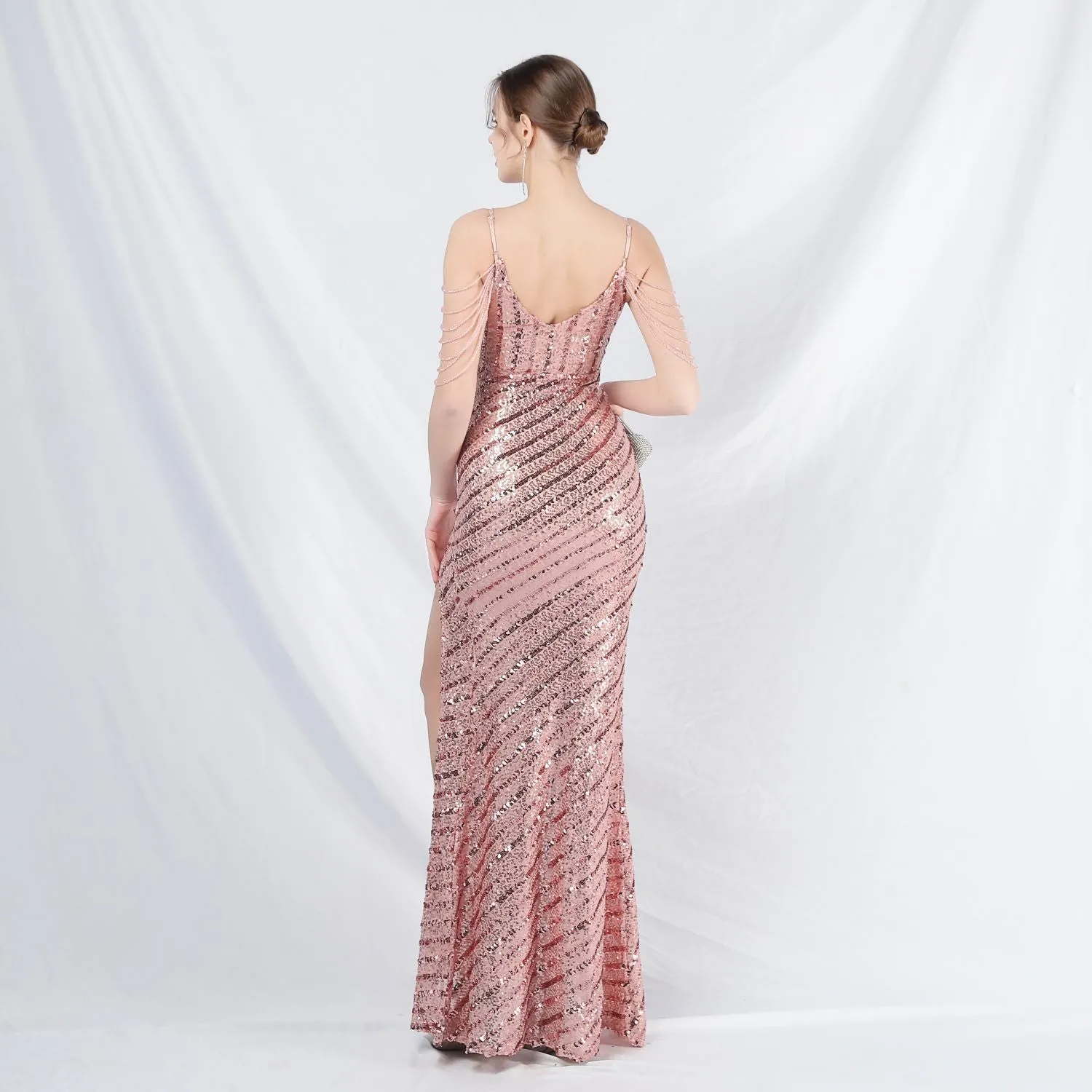 Phaedra-31825-Long Halter Formal Dress