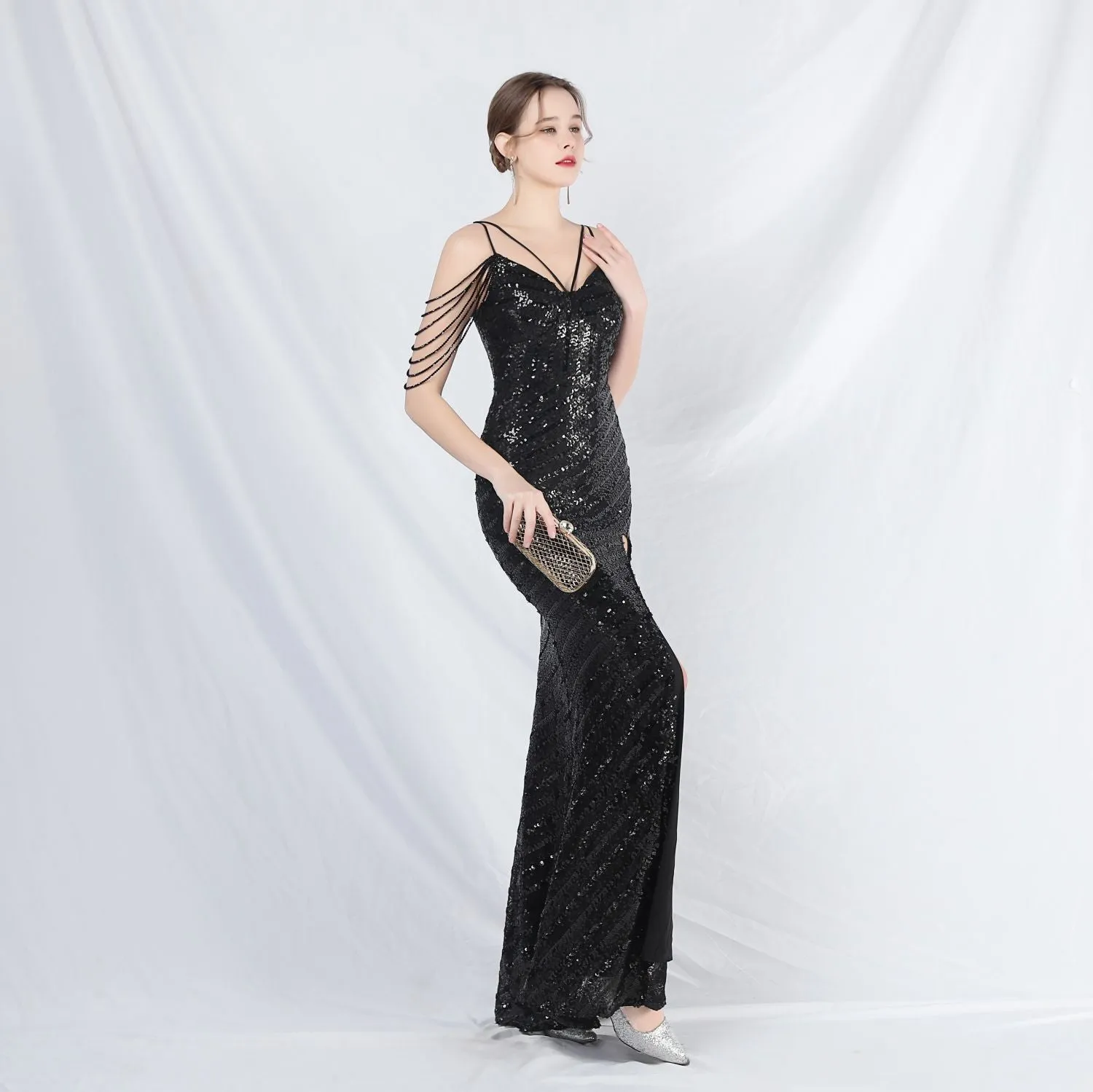 Phaedra-31825-Long Halter Formal Dress