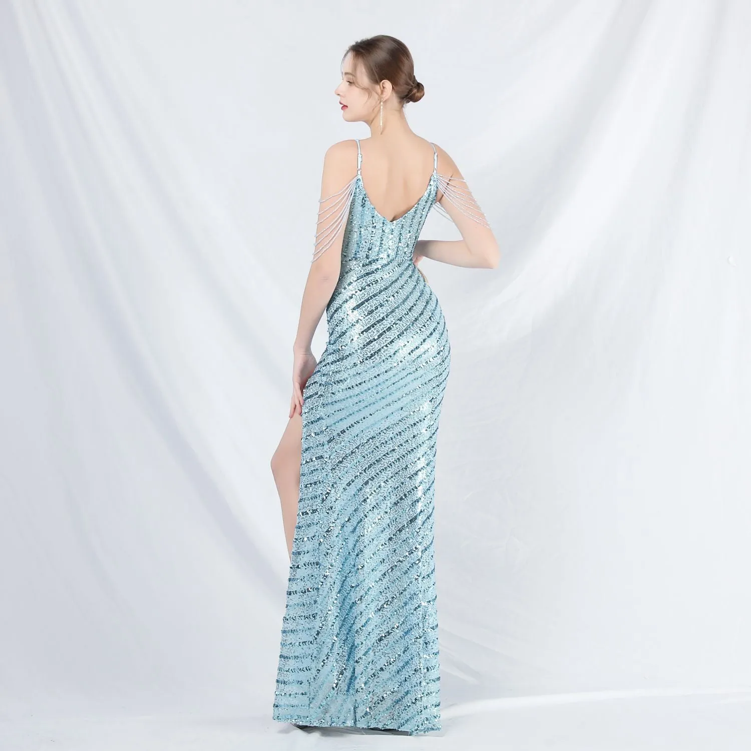 Phaedra-31825-Long Halter Formal Dress