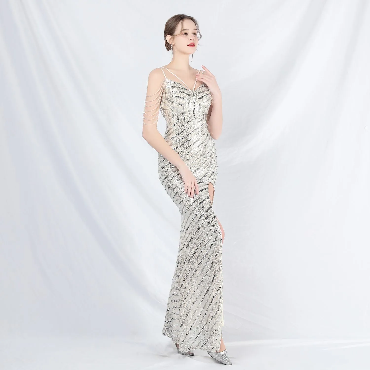 Phaedra-31825-Long Halter Formal Dress