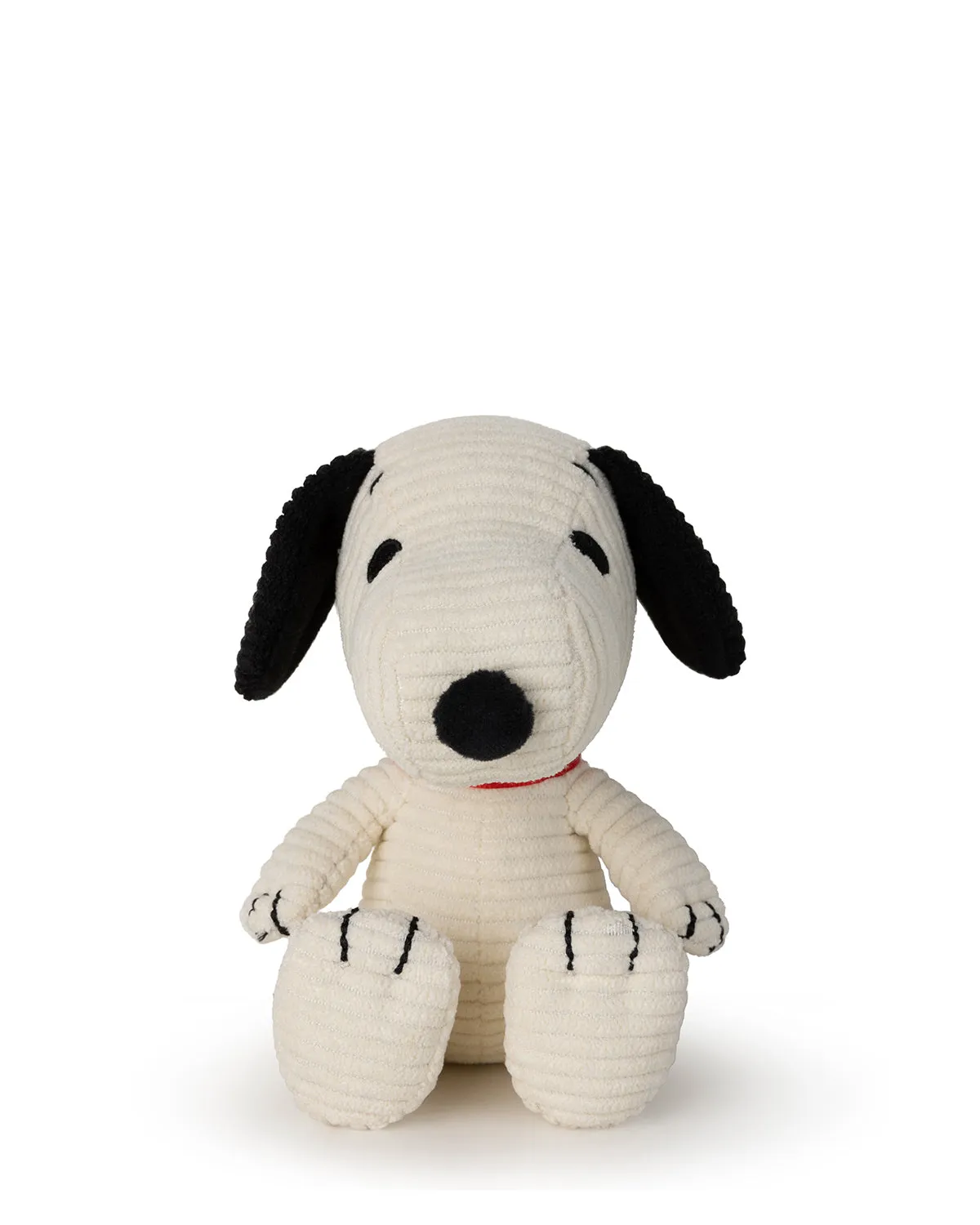 Plush PEANUTS SNOOPY Sitting Corduroy Cream in Display box 5"
