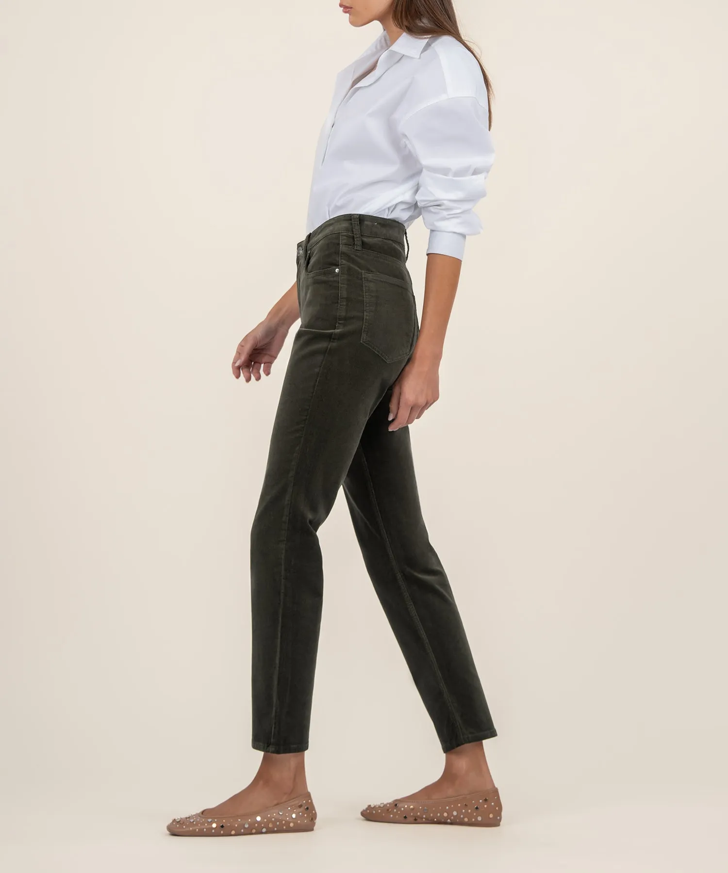 Rachael Corduroy Mom Jean, Long