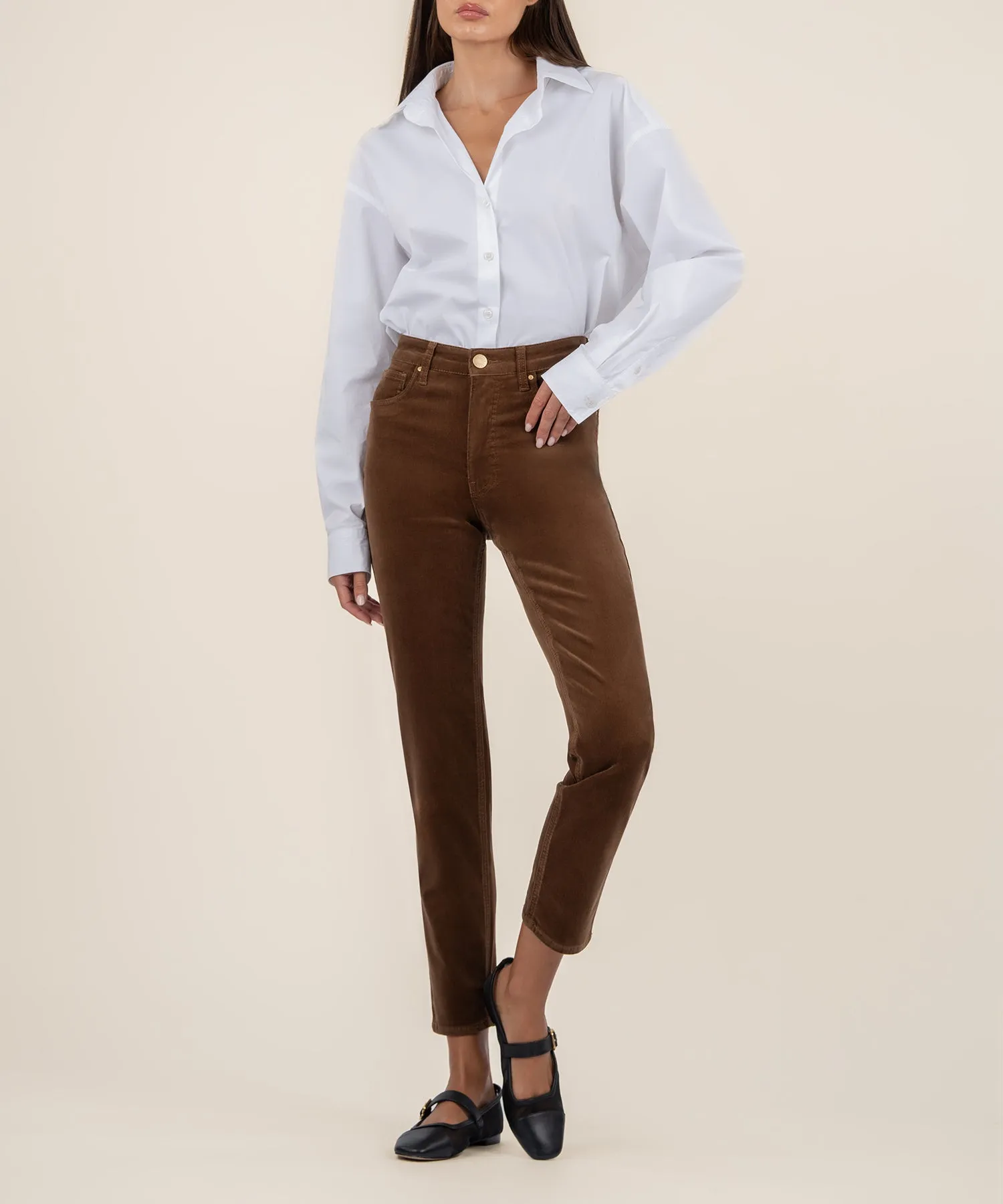 Rachael Corduroy Mom Jean, Long