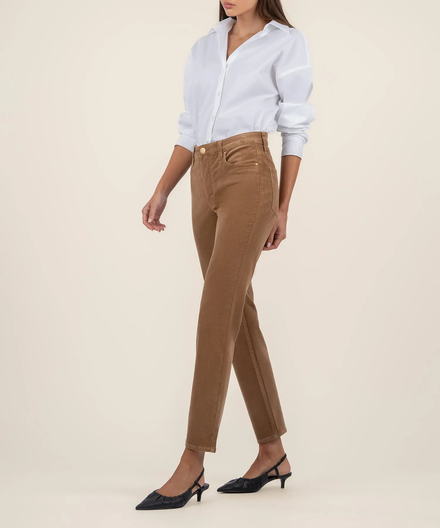 Rachael Corduroy Mom Jean, Long
