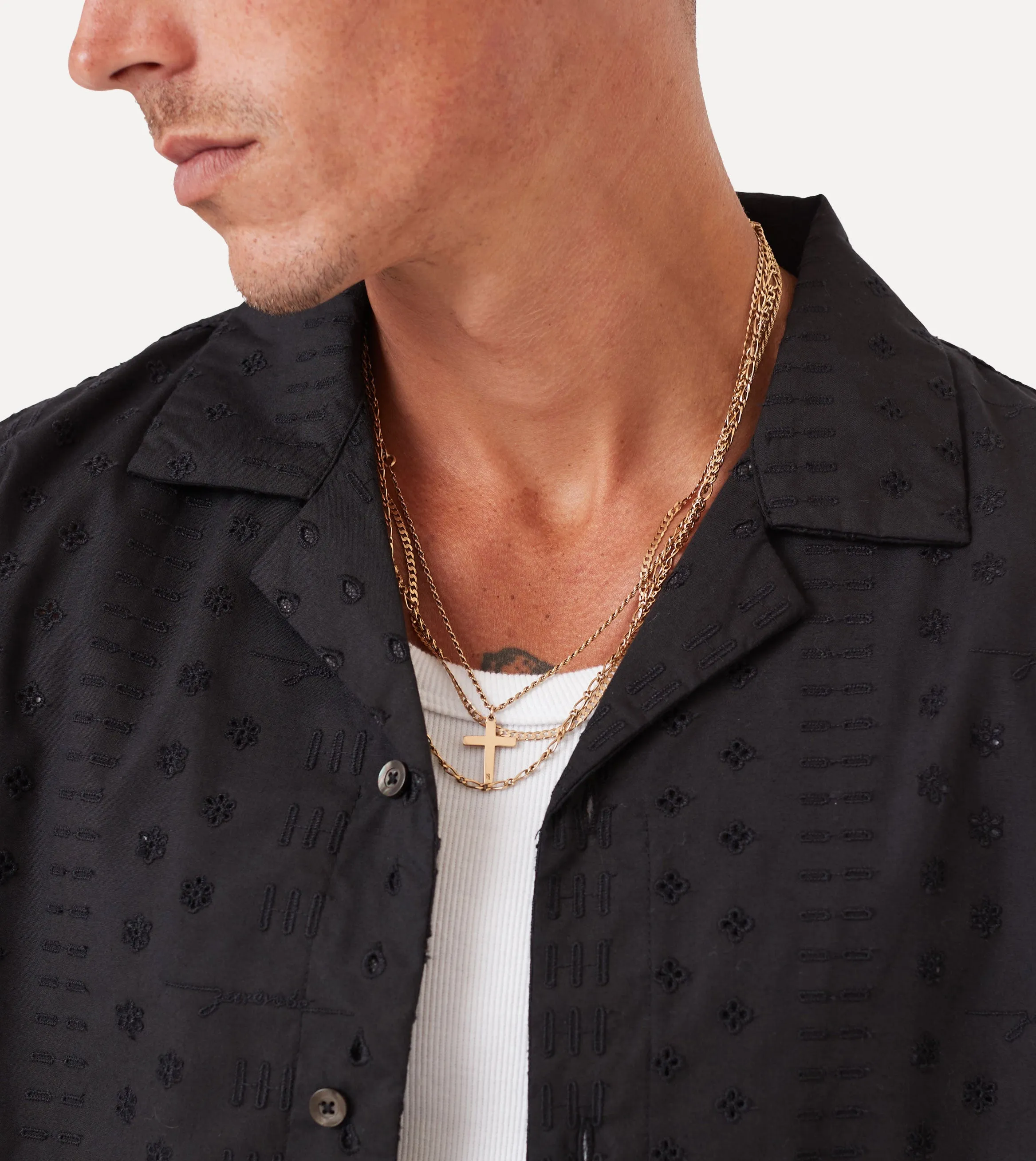 Stitch Holiday SS Shirt Black