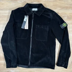 Stone Island Corduroy Overshirt in Black