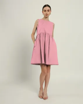 The Chania Fondant Pink Cotton Dress