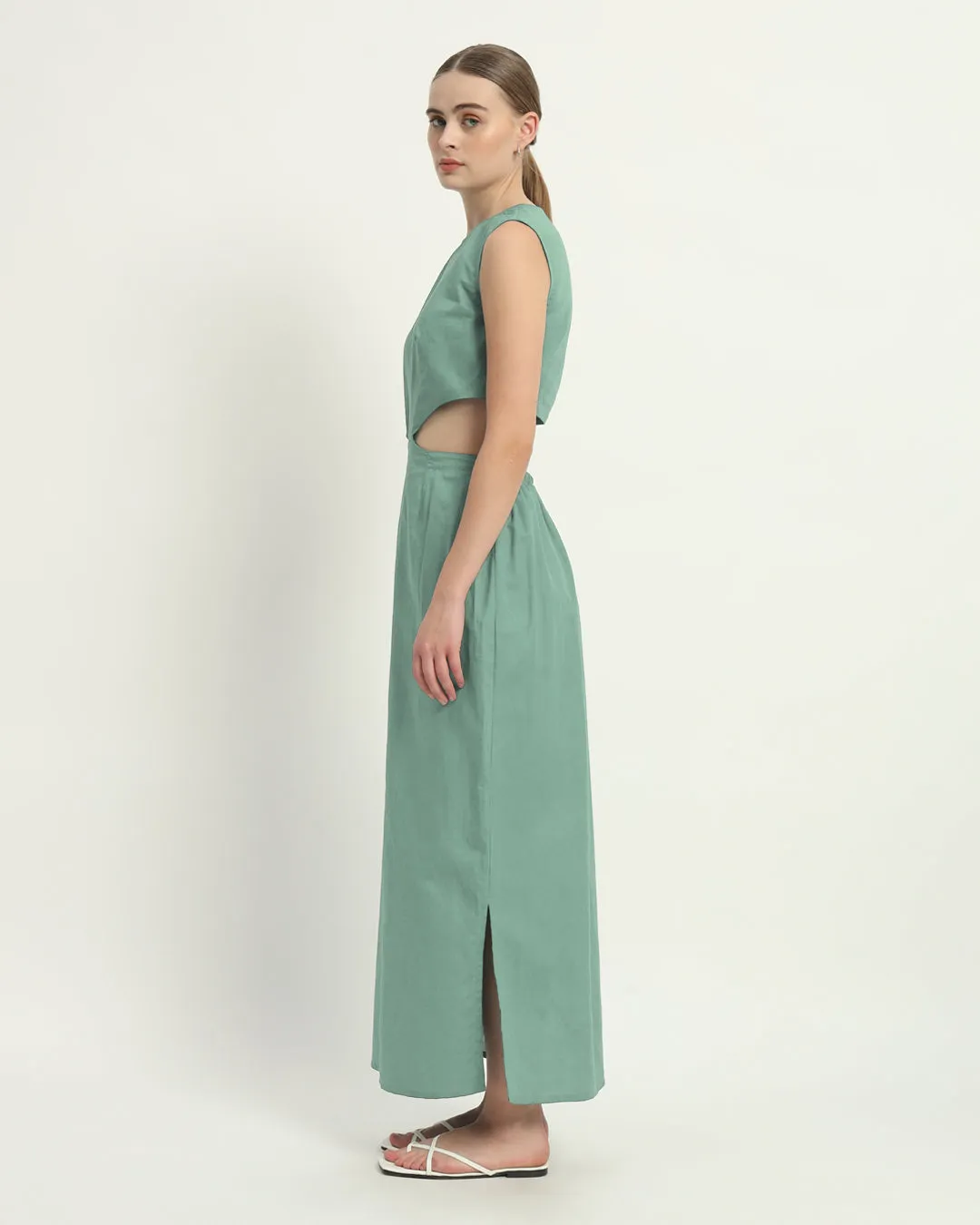 The Livingston Mint Cotton Dress