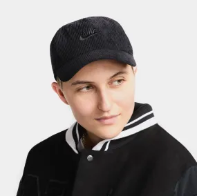 Unstructured Corduroy Cap Mens Hat (Black)