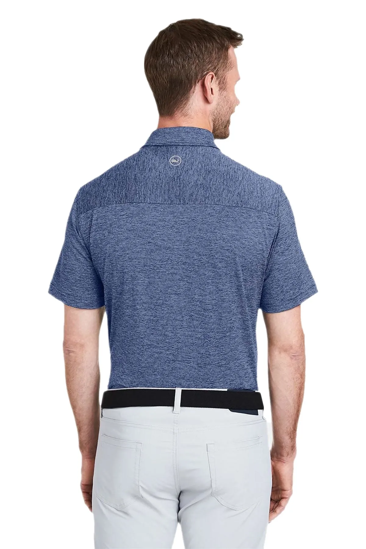 Vineyard Vines Custom Mens Destin Stripe Sankaty Short-Sleeve Polos, Blue Depth