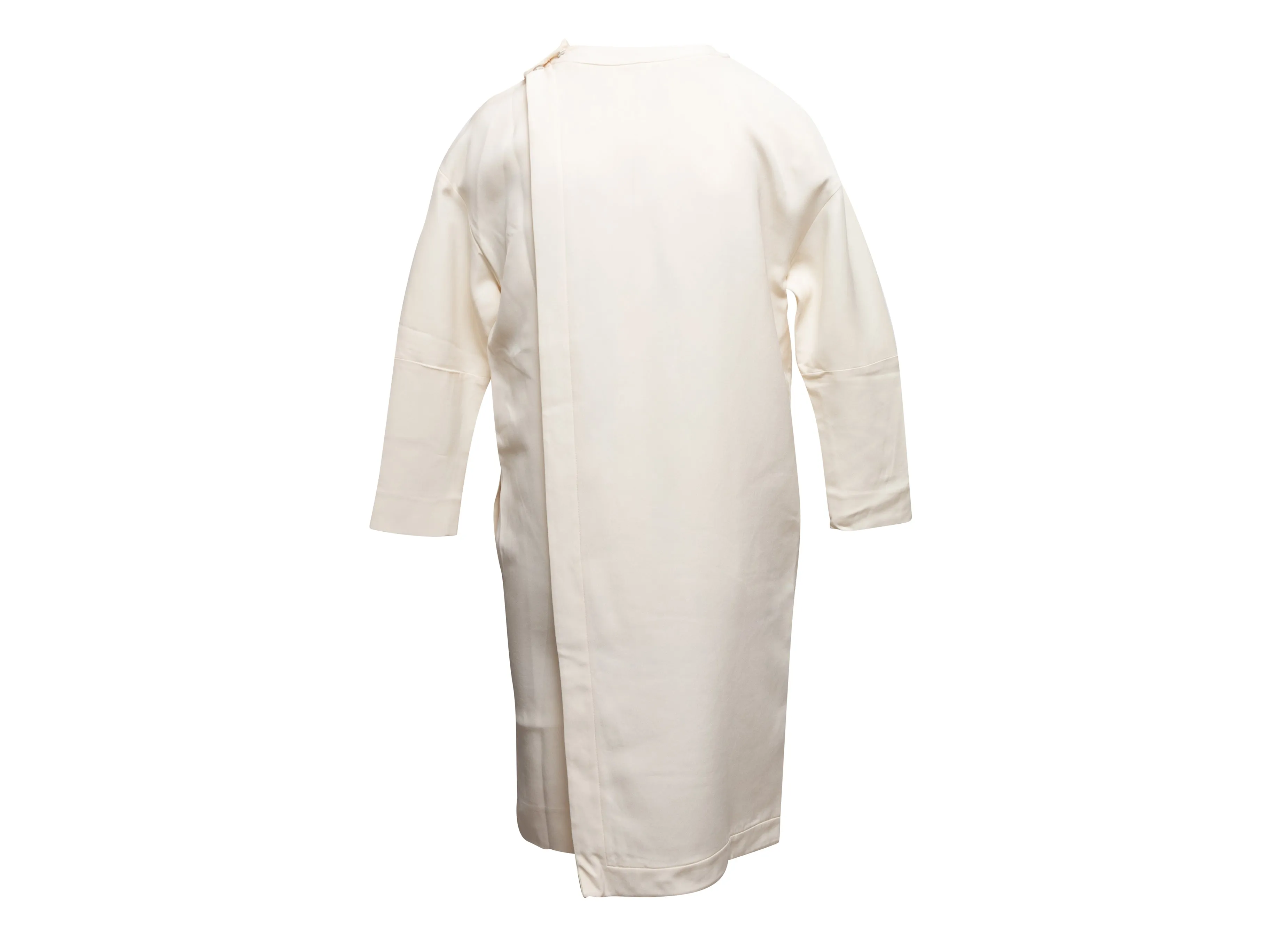 White Fendi Silk-Blend Two-Piece Dress Set Size IT 38