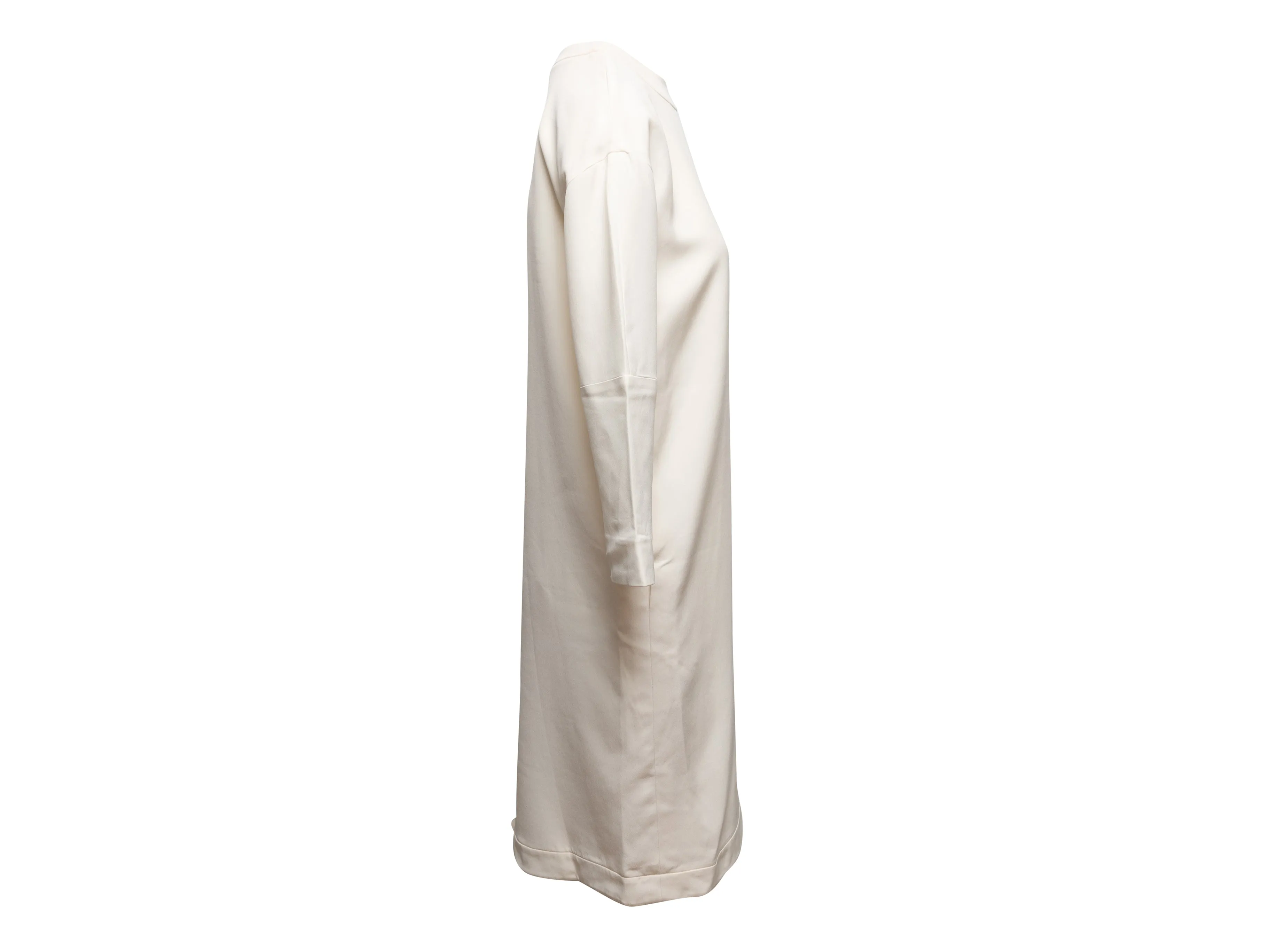White Fendi Silk-Blend Two-Piece Dress Set Size IT 38